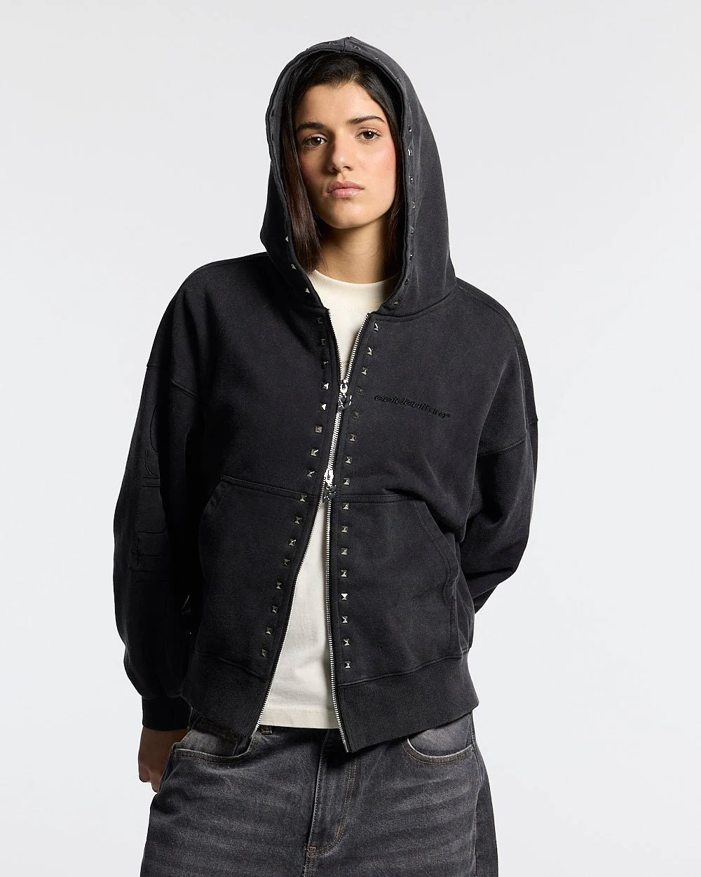 2010 ZIP HOODIE BLACK - Image 6