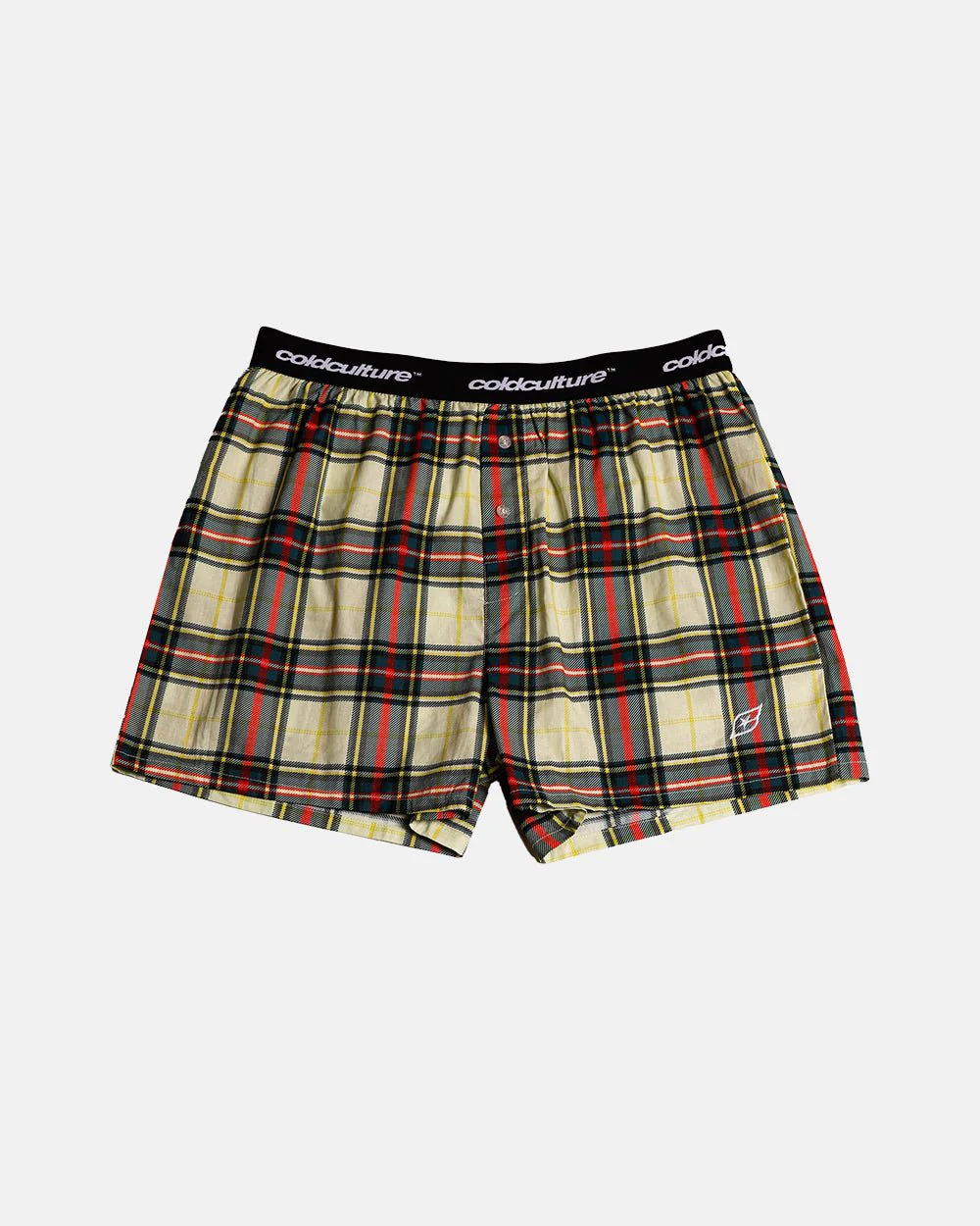 BOXERS SQUARES PACK YELLOW/CREAM TARTAN - Image 3