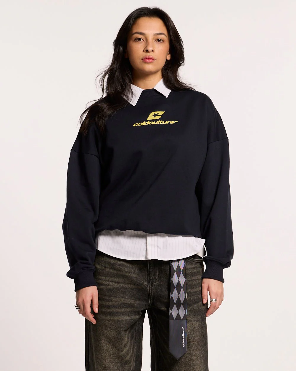 CURVED CREWNECK MIDNIGHT BLUE - Image 6