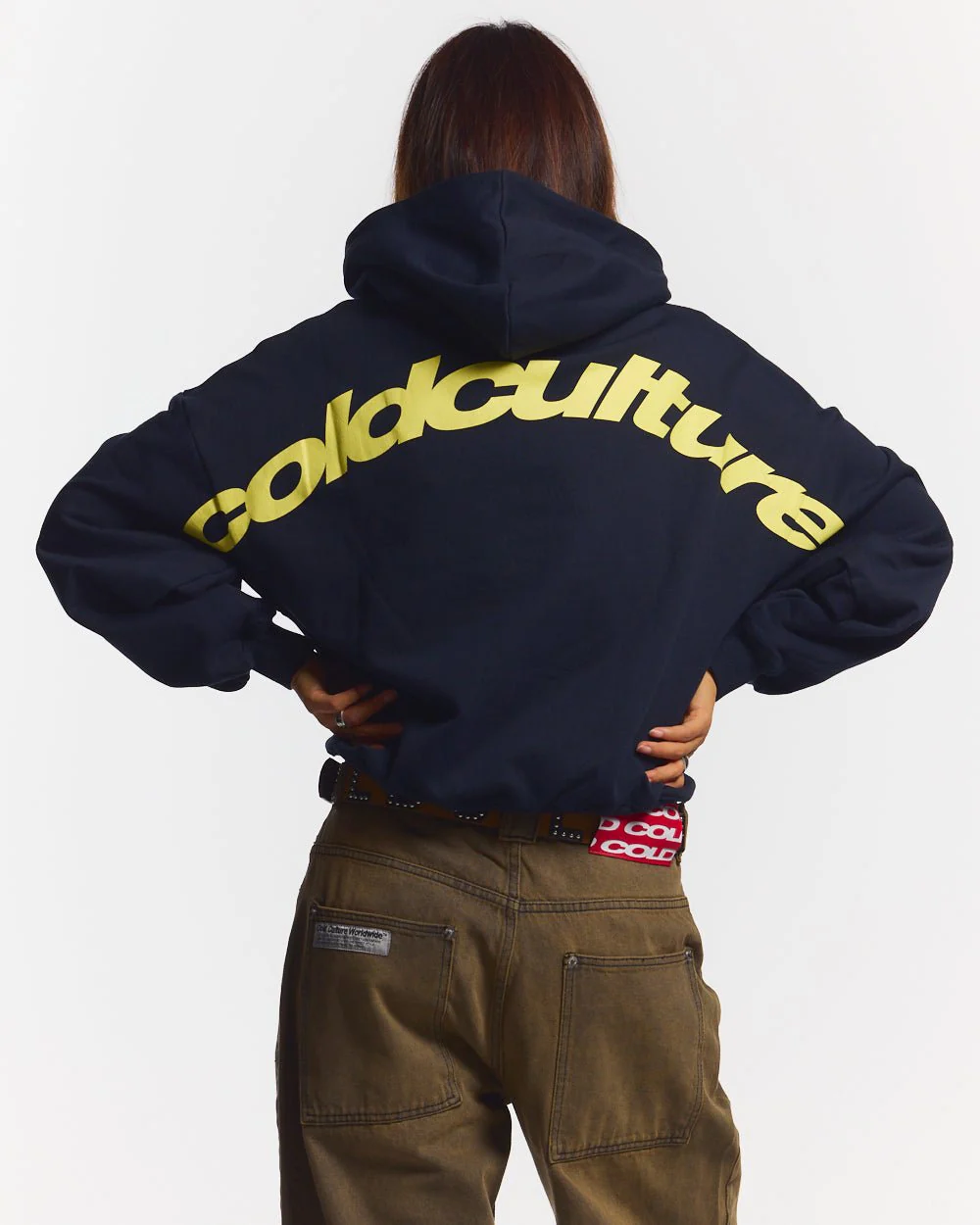 CURVED HOODIE MIDNIGHT BLUE - Image 5