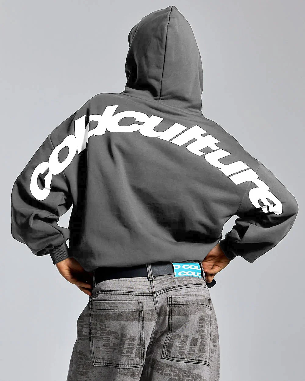 CURVED ZIP HOODIE INDIA INK - Image 5