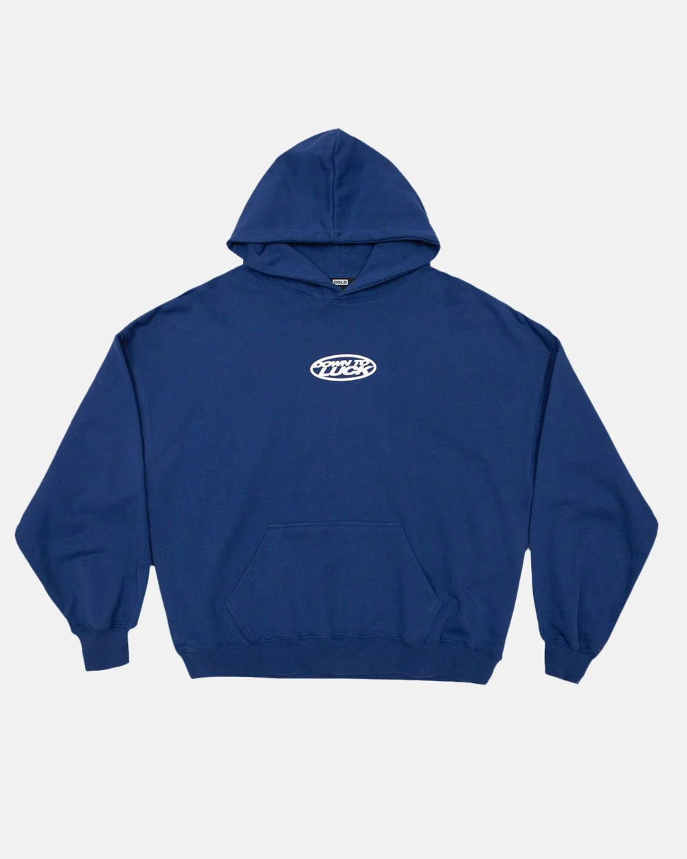 DOWN TO LUCK HOODIE BRIGHT BLUE - Image 3