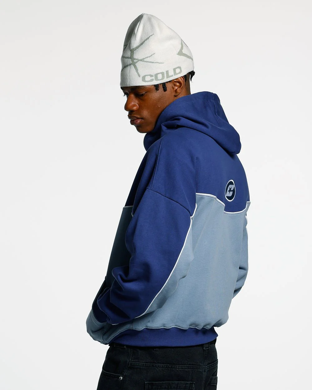 NO RISK ZIP HOODIE BLUE SCALE - Image 4