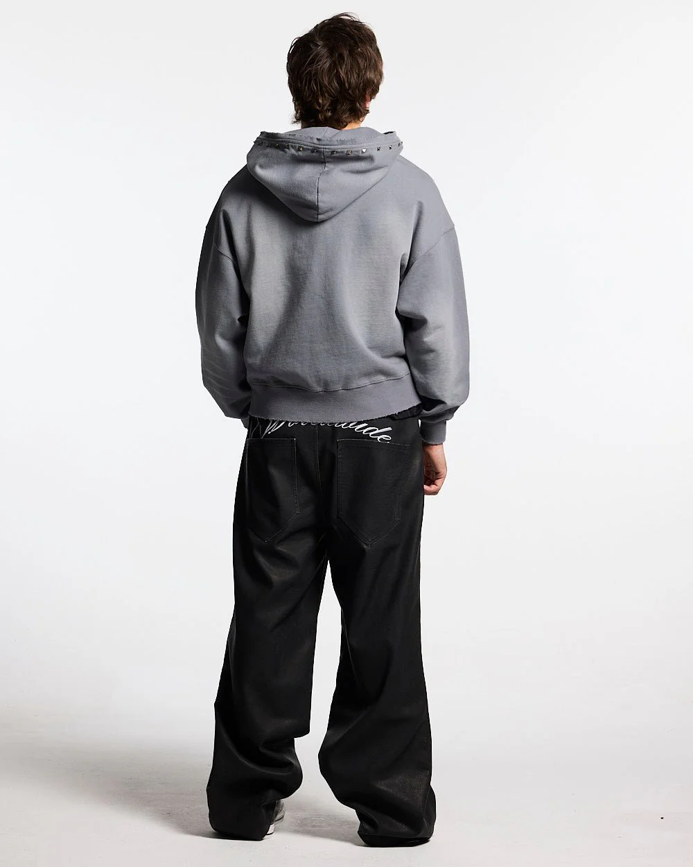 ROYAL ZIP HOODIE ANTARTIC GREY - Image 4
