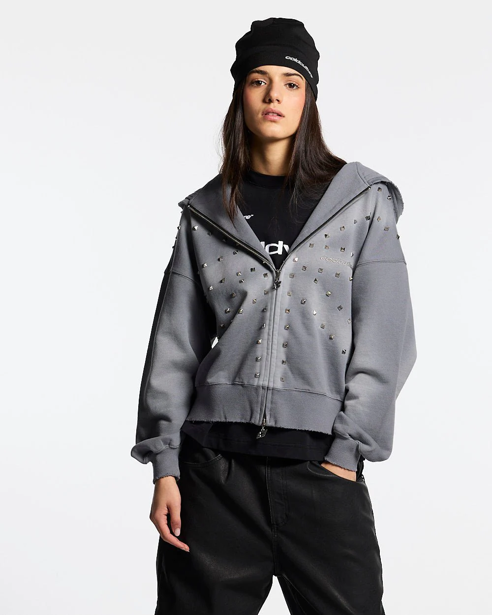 ROYAL ZIP HOODIE ANTARTIC GREY - Image 6
