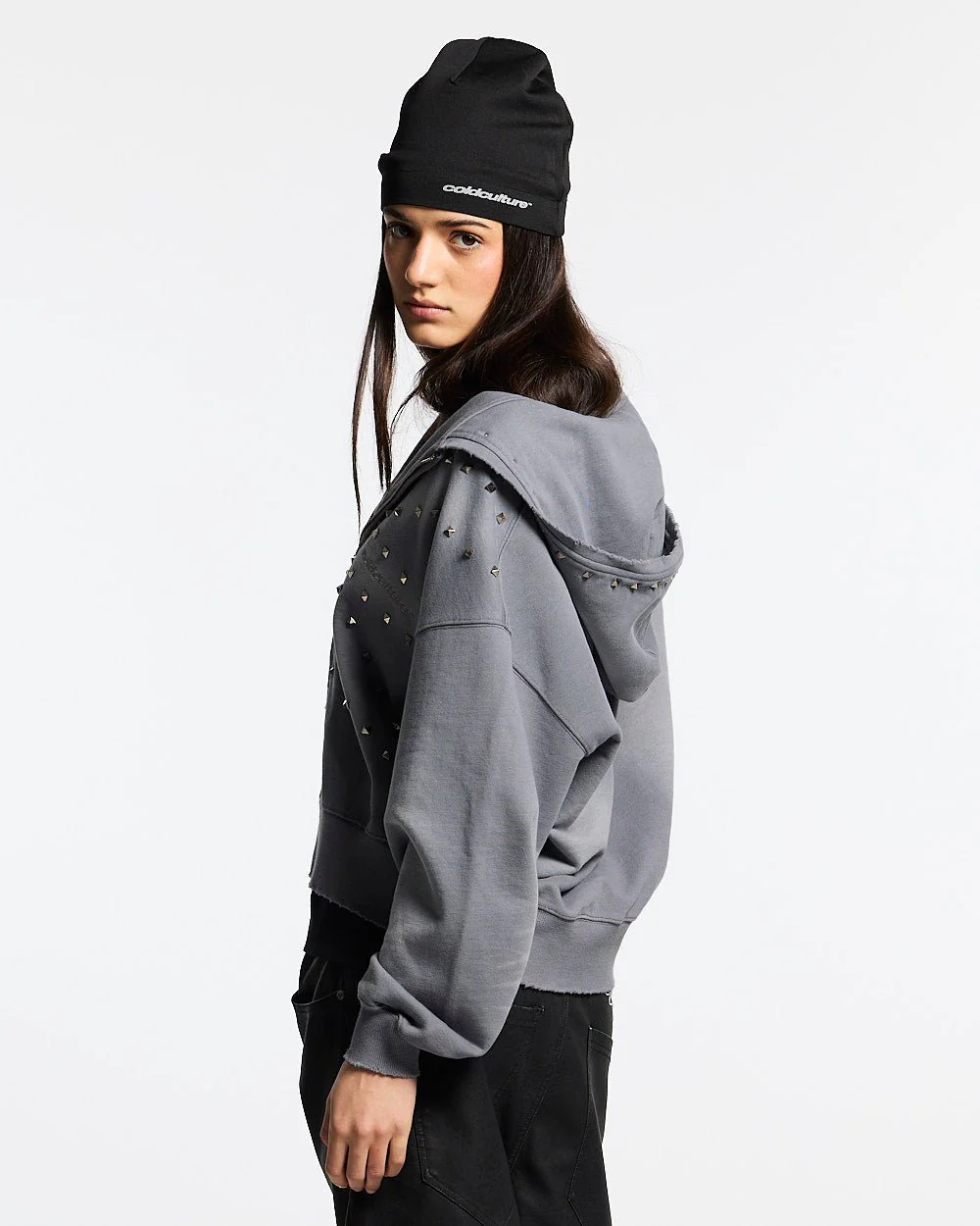 ROYAL ZIP HOODIE ANTARTIC GREY - Image 7