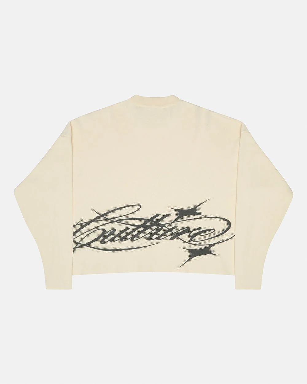 SPARKLY SCRIPT KNIT OFF WHITE - Image 3