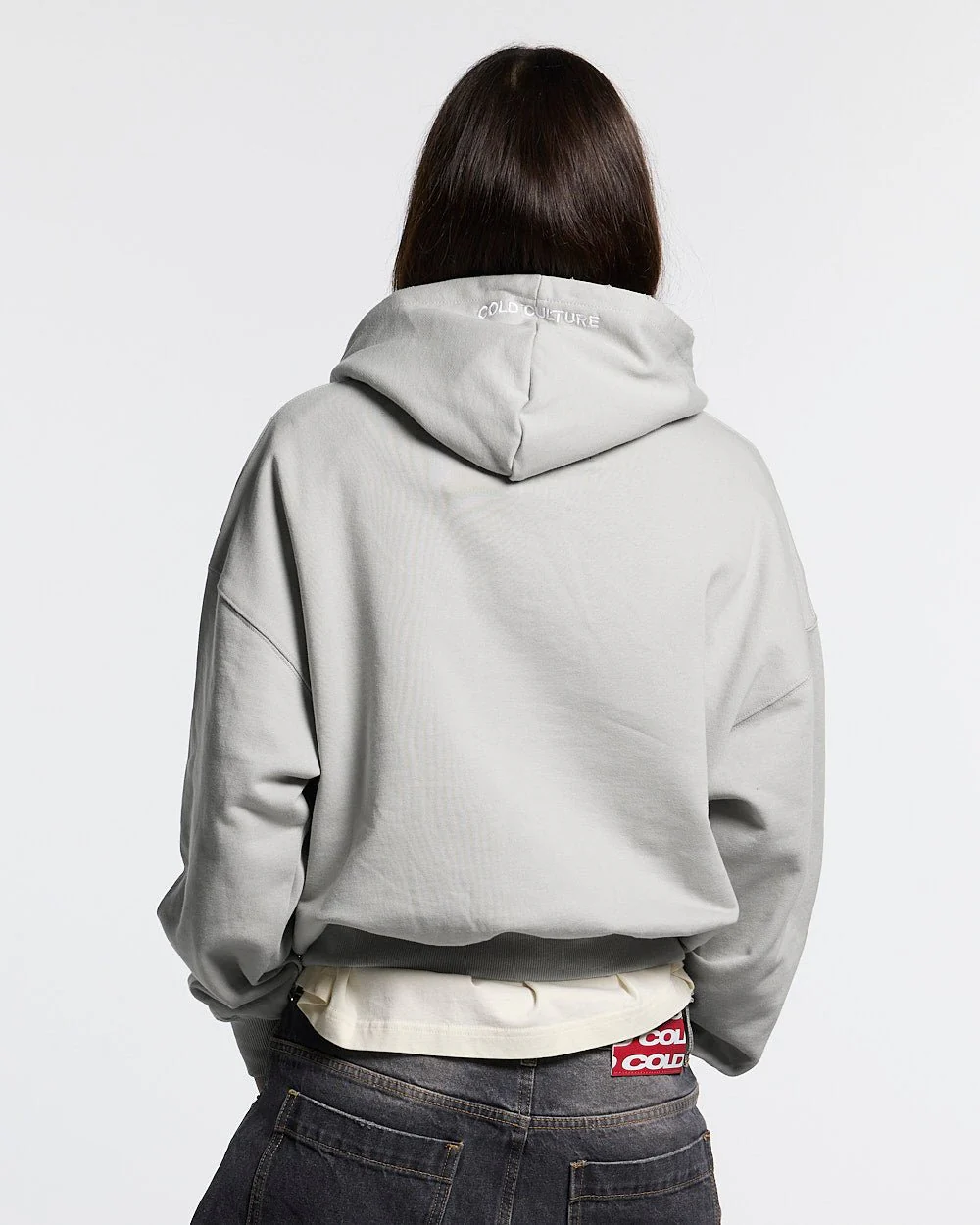 STARS HOODIE PALE GREY - Image 6