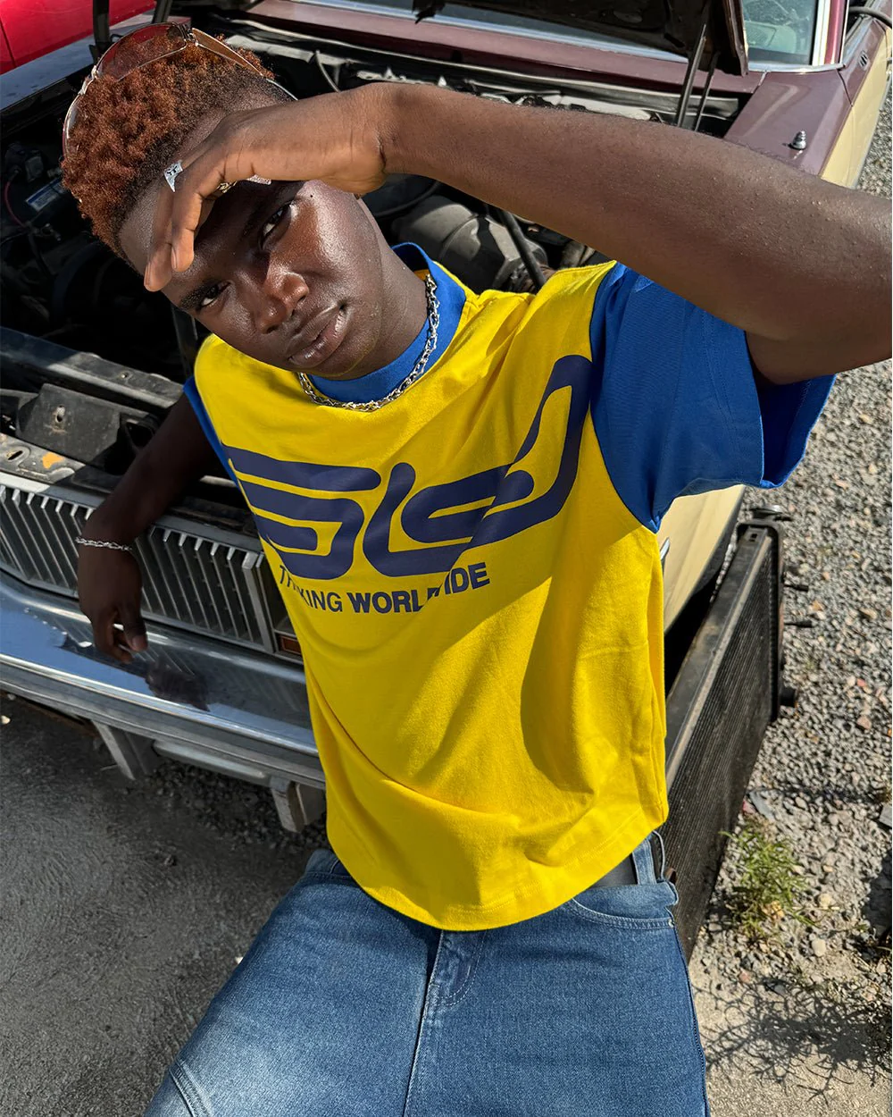 TEEN SPIRIT ERA TEE YELLOW AND BLUE - Image 7